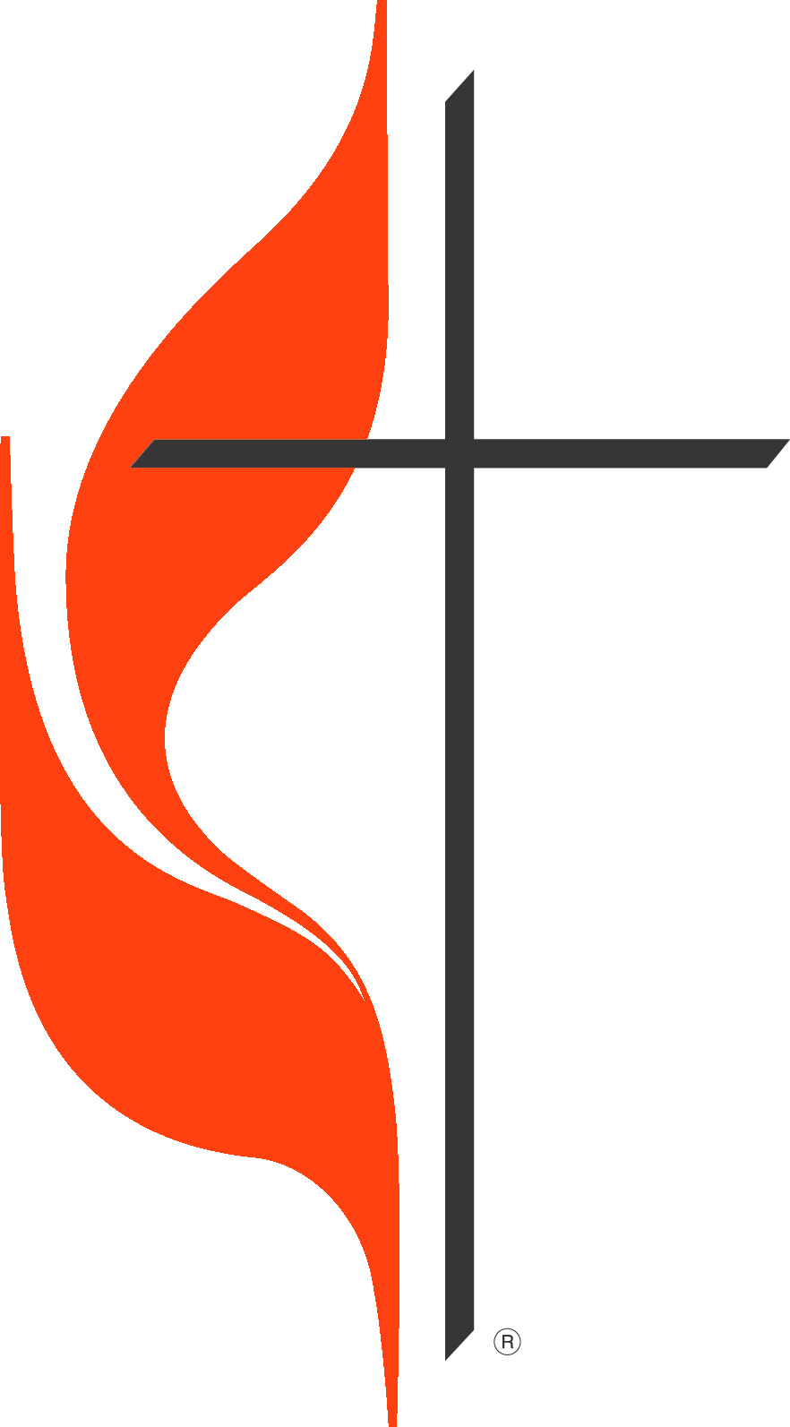 The Cross and Flame is a registered trademark and the use is supervised by the General Council on Finance and Administration of The United Methodist Church. Permission to use the Cross and Flame must be obtained from the General Council on Finance and Administration of The United Methodist Church